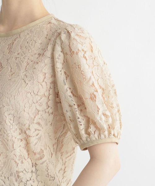 Andemiu（アンデミュウ）の「スカラレースブラウス298515（シャツ/ブラウス・レディース・ブラック/オフホワイト/ベージュ・FREE）」の14枚目の写真