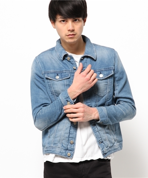 CIAOPANIC TYPY（チャオパニックティピー）の「【oblekt】オブレクトジョガーデニムジャケット（デニムジャケット・メンズ・ネイビー/ブルー・SMALL/MEDIUM/LARGE）」の13枚目の写真