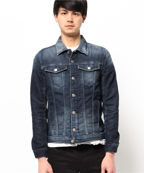 CIAOPANIC TYPY（チャオパニックティピー）の「【oblekt】オブレクトジョガーデニムジャケット（デニムジャケット・メンズ・ネイビー/ブルー・SMALL/MEDIUM/LARGE）」の9枚目の写真