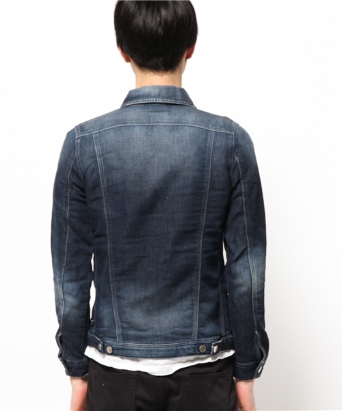 CIAOPANIC TYPY（チャオパニックティピー）の「【oblekt】オブレクトジョガーデニムジャケット（デニムジャケット・メンズ・ネイビー/ブルー・SMALL/MEDIUM/LARGE）」の11枚目の写真