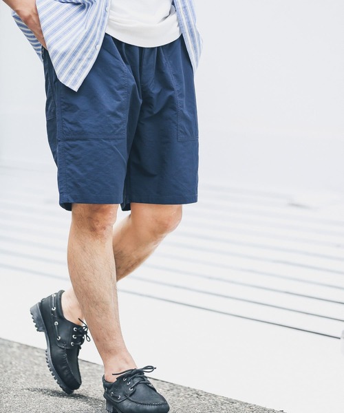 URBAN RESEARCH Sonny Label(アーバンリサーチサニーレーベル)の「NaokoTakayamaコラボタックショーツ(その他パンツ・メンズ・キャメル/ネイビー・LARGE/MEDIUM)」の9枚目の写真