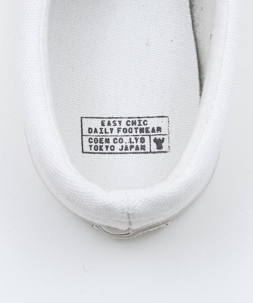 coen（コーエン）の「ラバーキャップスリッポン（スリッポン・メンズ・ホワイト/ブラック/ダークグリーン・MEDIUM/SMALL/LARGE）」の7枚目の写真