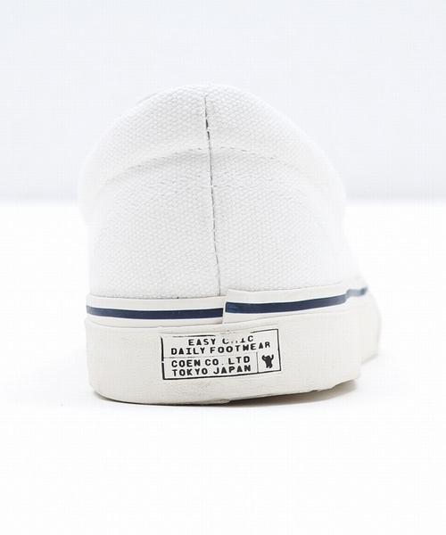 coen（コーエン）の「ラバーキャップスリッポン（スリッポン・メンズ・ホワイト/ブラック/ダークグリーン・MEDIUM/SMALL/LARGE）」の8枚目の写真