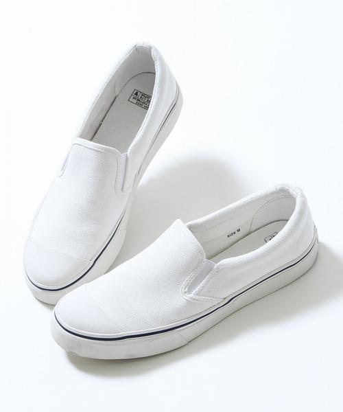 coen（コーエン）の「ラバーキャップスリッポン（スリッポン・メンズ・ホワイト/ブラック/ダークグリーン・MEDIUM/SMALL/LARGE）」の4枚目の写真