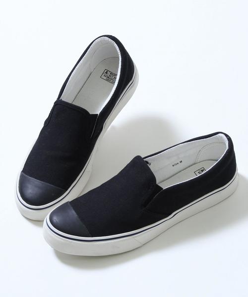 coen（コーエン）の「ラバーキャップスリッポン（スリッポン・メンズ・ホワイト/ブラック/ダークグリーン・MEDIUM/SMALL/LARGE）」の12枚目の写真