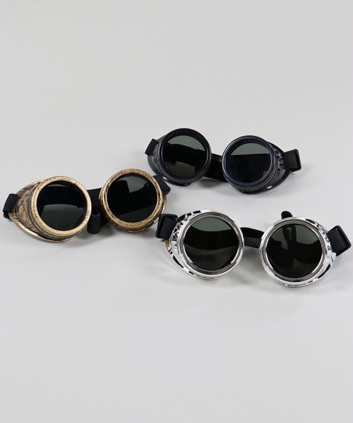 SPINNS(スピンズ)の「アンティーク風 ゴーグル(サングラス・メンズ・シルバー/ゴールド/ブラック・ONESIZE)」の7枚目の写真