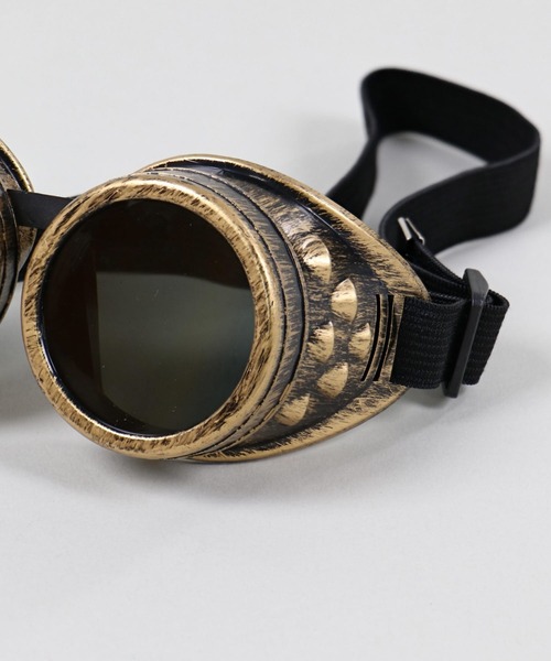 SPINNS(スピンズ)の「アンティーク風 ゴーグル(サングラス・メンズ・シルバー/ゴールド/ブラック・ONESIZE)」の4枚目の写真