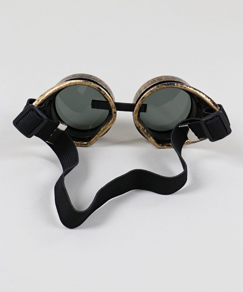 SPINNS(スピンズ)の「アンティーク風 ゴーグル(サングラス・メンズ・シルバー/ゴールド/ブラック・ONESIZE)」の6枚目の写真