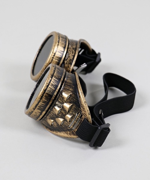 SPINNS(スピンズ)の「アンティーク風 ゴーグル(サングラス・メンズ・シルバー/ゴールド/ブラック・ONESIZE)」の5枚目の写真