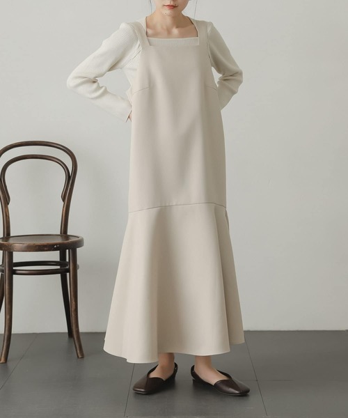 SENSE OF PLACE by URBAN RESEARCH（センスオブプレイスバイアーバンリサーチ）の「マーメイドジャンパースカート（ジャンパースカート・レディース・ブラウン/アイボリー/オレンジ系その他・ONE）」の13枚目の写真