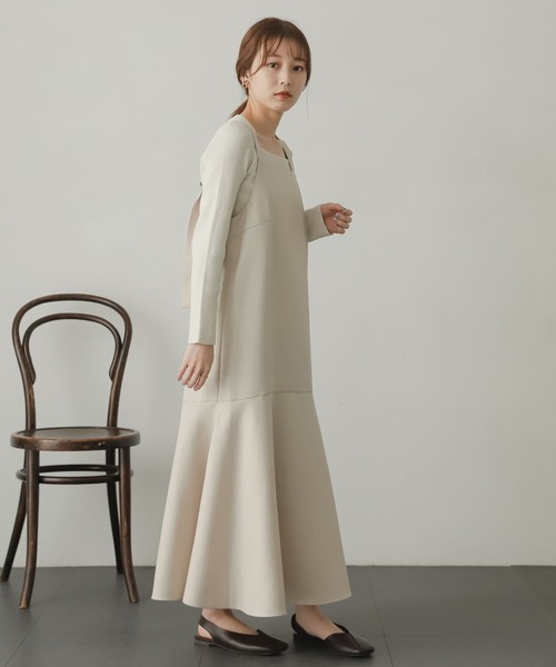 SENSE OF PLACE by URBAN RESEARCH（センスオブプレイスバイアーバンリサーチ）の「マーメイドジャンパースカート（ジャンパースカート・レディース・ブラウン/アイボリー/オレンジ系その他・ONE）」の6枚目の写真