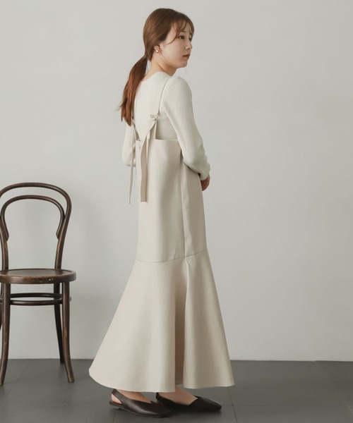 SENSE OF PLACE by URBAN RESEARCH（センスオブプレイスバイアーバンリサーチ）の「マーメイドジャンパースカート（ジャンパースカート・レディース・ブラウン/アイボリー/オレンジ系その他・ONE）」の19枚目の写真