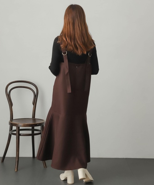 SENSE OF PLACE by URBAN RESEARCH（センスオブプレイスバイアーバンリサーチ）の「マーメイドジャンパースカート（ジャンパースカート・レディース・ブラウン/アイボリー/オレンジ系その他・ONE）」の14枚目の写真