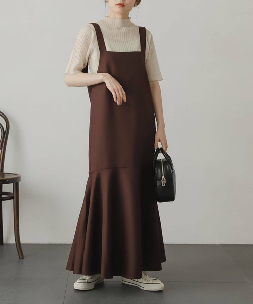 SENSE OF PLACE by URBAN RESEARCH（センスオブプレイスバイアーバンリサーチ）の「マーメイドジャンパースカート（ジャンパースカート・レディース・ブラウン/アイボリー/オレンジ系その他・ONE）」の20枚目の写真