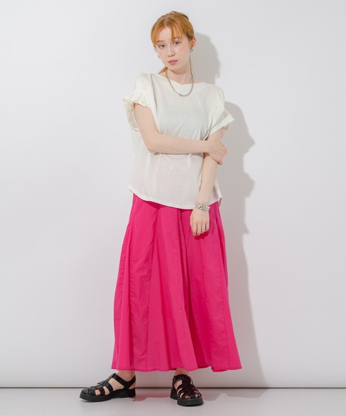 Paradise Picnic（パラダイスピクニック）の「ボリュームフレアスカート（スカート・レディース・グリーン/ブルー/ピンク・FREE）」の12枚目の写真