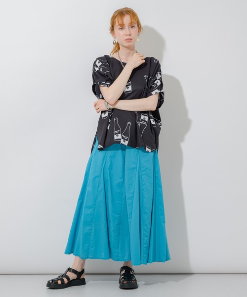 Paradise Picnic（パラダイスピクニック）の「ボリュームフレアスカート（スカート・レディース・グリーン/ブルー/ピンク・FREE）」の20枚目の写真