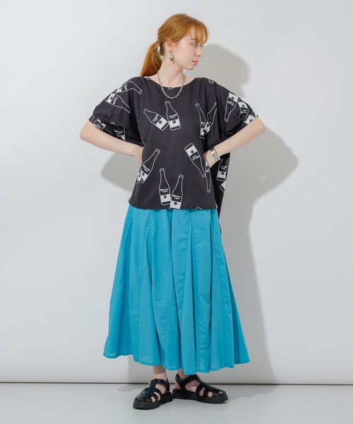 Paradise Picnic（パラダイスピクニック）の「ボリュームフレアスカート（スカート・レディース・グリーン/ブルー/ピンク・FREE）」の17枚目の写真