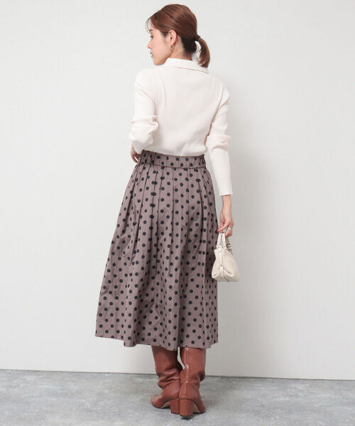 NOLLEY’S（ノーリーズ）の「パール釦 衿付きリブカーディガン（カーディガン/ボレロ・レディース・ブラック/ピンク/アイボリー・38）」の12枚目の写真