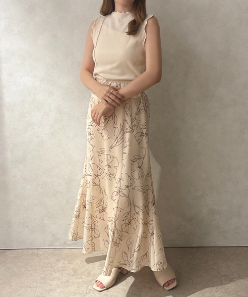 apres jour clair（アプレジュールクレア）の「【apres jour clair】アシメメローリブカットタンク【ZOZOTOWN限定アイテム】（タンクトップ・レディース・アイボリー/ライトベージュ/ベージュ・X-LARGE/フリー）」の11枚目の写真