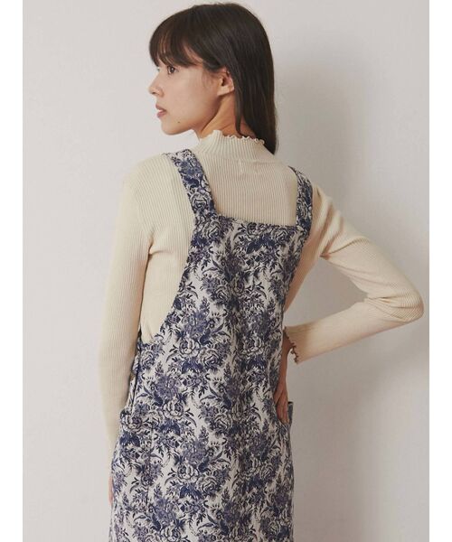 merry jenny（メリージェニー）の「ジャガードジャンスカ（ジャンパースカート・レディース・ネイビー/グリーン・FREE）」の7枚目の写真