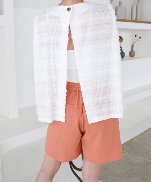 MODE ROBE（モードローブ）の「ハーフパンツ（その他パンツ・レディース・ブラック/ベージュ/オレンジ・FREE）」の6枚目の写真