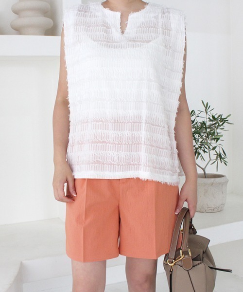 MODE ROBE（モードローブ）の「ハーフパンツ（その他パンツ・レディース・ブラック/ベージュ/オレンジ・FREE）」の11枚目の写真