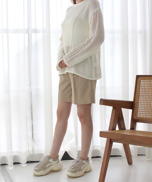 MODE ROBE（モードローブ）の「ハーフパンツ（その他パンツ・レディース・ブラック/ベージュ/オレンジ・FREE）」の17枚目の写真