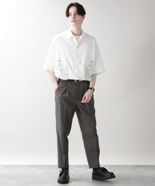 RAGEBLUE(レイジブルー)の「フラワー刺繍シャツ(シャツ/ブラウス・メンズ・ホワイト/ブラック/ブルー・MEDIUM/LARGE)」の11枚目の写真