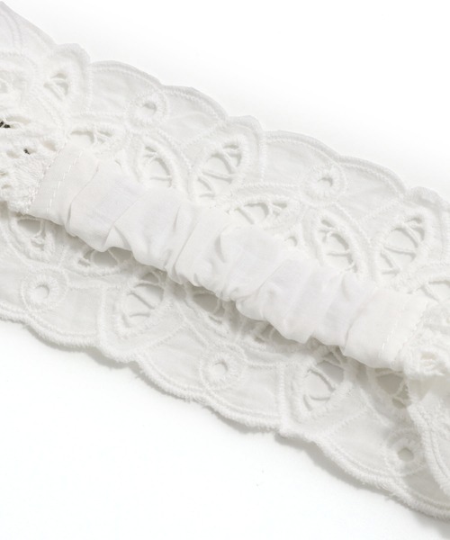 MAKE YOUR DAY（メイクユアデイ）の「ベビーレースヘアバンド（ヘアバンド・キッズ・オフホワイト・FREE）」の6枚目の写真