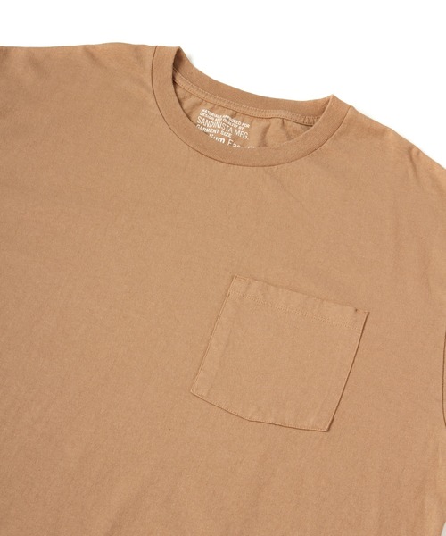 Sandinista(サンディニスタ)の「Slit Pocket L-S Tee / スリット入り長袖ポケットTシャツ(Tシャツ/カットソー・メンズ・ダークグリーン/ホワイト/ブラック/モカ・SMALL/MEDIUM/LARGE)」の9枚目の写真