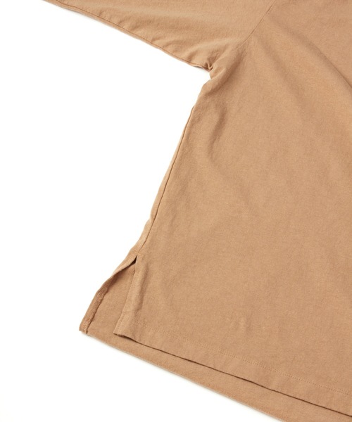Sandinista(サンディニスタ)の「Slit Pocket L-S Tee / スリット入り長袖ポケットTシャツ(Tシャツ/カットソー・メンズ・ダークグリーン/ホワイト/ブラック/モカ・SMALL/MEDIUM/LARGE)」の8枚目の写真