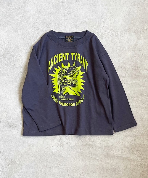 Life Support Products(ライフサポートプロダクツ)の「プリントロンTee(80~150cm)(Tシャツ/カットソー・キッズ・ホワイト/ブラック/パープル/カーキ/アイボリー/チャコール/杢グレー/オレンジ・90/100/110/120/80/130/95/140/150)」の6枚目の写真