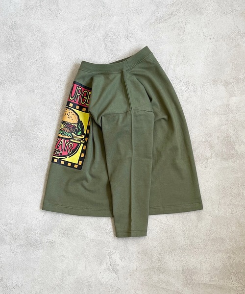 Life Support Products(ライフサポートプロダクツ)の「プリントロンTee(80~150cm)(Tシャツ/カットソー・キッズ・ホワイト/ブラック/パープル/カーキ/アイボリー/チャコール/杢グレー/オレンジ・90/100/110/120/80/130/95/140/150)」の14枚目の写真