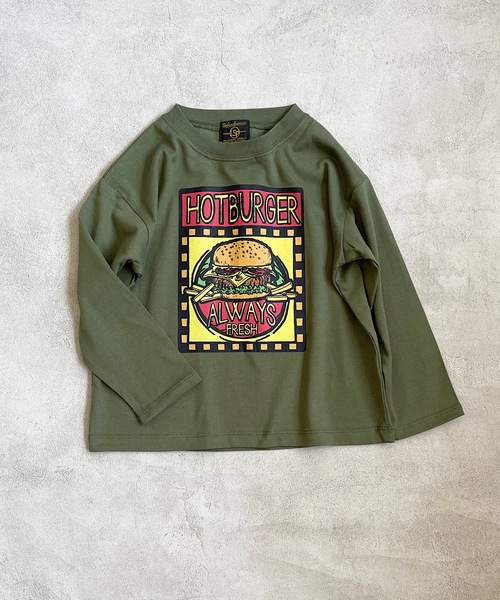 Life Support Products(ライフサポートプロダクツ)の「プリントロンTee(80~150cm)(Tシャツ/カットソー・キッズ・ホワイト/ブラック/パープル/カーキ/アイボリー/チャコール/杢グレー/オレンジ・90/100/110/120/80/130/95/140/150)」の12枚目の写真