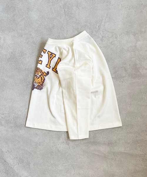 Life Support Products(ライフサポートプロダクツ)の「プリントロンTee(80~150cm)(Tシャツ/カットソー・キッズ・ホワイト/ブラック/パープル/カーキ/アイボリー/チャコール/杢グレー/オレンジ・90/100/110/120/80/130/95/140/150)」の10枚目の写真