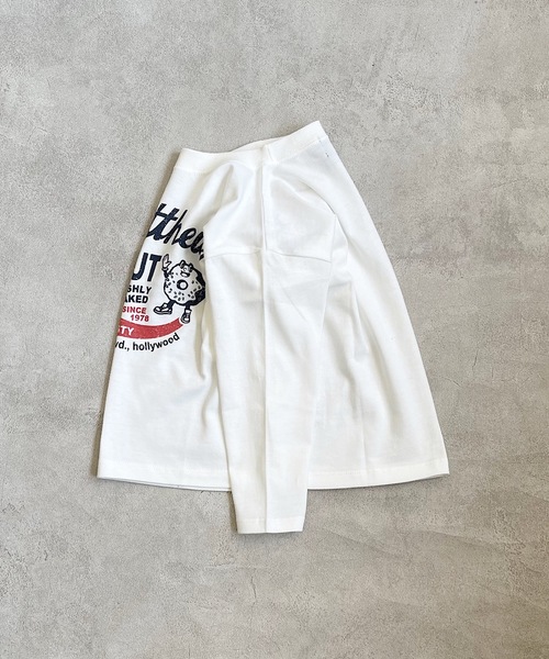 Life Support Products(ライフサポートプロダクツ)の「プリントロンTee(80~150cm)(Tシャツ/カットソー・キッズ・ホワイト/ブラック/パープル/カーキ/アイボリー/チャコール/杢グレー/オレンジ・90/100/110/120/80/130/95/140/150)」の9枚目の写真