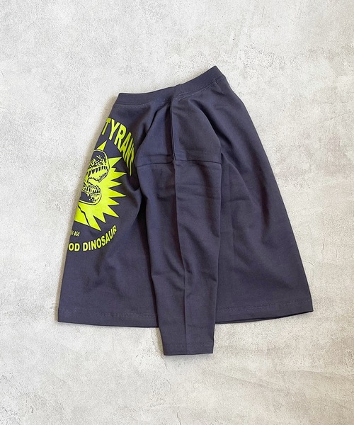 Life Support Products(ライフサポートプロダクツ)の「プリントロンTee(80~150cm)(Tシャツ/カットソー・キッズ・ホワイト/ブラック/パープル/カーキ/アイボリー/チャコール/杢グレー/オレンジ・90/100/110/120/80/130/95/140/150)」の13枚目の写真