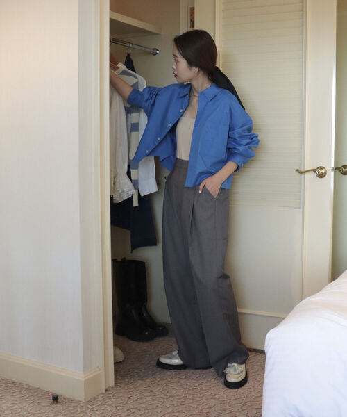 fredy emue（フレディエミュ）の「スラックスセンタープレスパンツ（その他パンツ・レディース・ベージュ/グレー/ブラック系その他・38/36）」の17枚目の写真