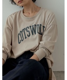 [汗染み防止加工]カレッジロゴロングＴシャツ