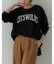 [汗染み防止加工]カレッジロゴロングＴシャツ