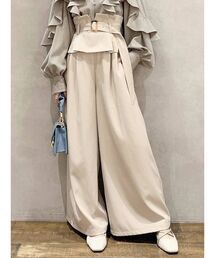 dazzlin | ウエストペプラムワイドパンツ(その他パンツ)