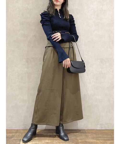 dazzlin（ダズリン）の「ウエストペプラムワイドパンツ（その他パンツ・レディース・ブラウン/ベージュ/パープル・SMALL/MEDIUM）」の13枚目の写真