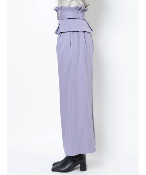 dazzlin（ダズリン）の「ウエストペプラムワイドパンツ（その他パンツ・レディース・ブラウン/ベージュ/パープル・SMALL/MEDIUM）」の17枚目の写真