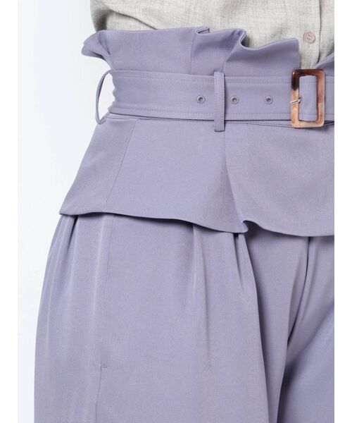 dazzlin（ダズリン）の「ウエストペプラムワイドパンツ（その他パンツ・レディース・ブラウン/ベージュ/パープル・SMALL/MEDIUM）」の19枚目の写真