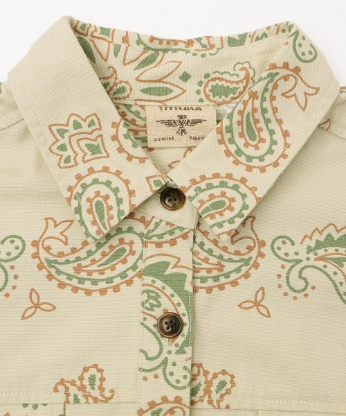 チチカカ（チチカカ）の「ビッグバンダナシャツワンピース（シャツワンピース・レディース・ネイビー/アイボリー/ベージュ・FREE）」の18枚目の写真