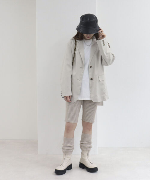 onulsoha(オヌルソハ)の「ストライプルーズジャケット(テーラードジャケット・レディース・ブラック系その他3/ベージュ系その他3・38)」の15枚目の写真