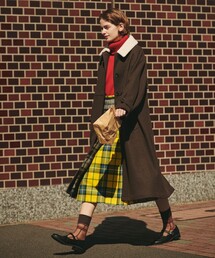 FREAK'S STORE | メルトンライクウーリー 襟ボアステンカラーコート(ステンカラーコート)