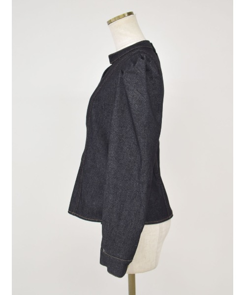 Reurie'(レウリィ)の「デニムブラウス(セットアップ対応)(シャツ/ブラウス・レディース・ブラック/インディゴブルー・FREE)」の9枚目の写真