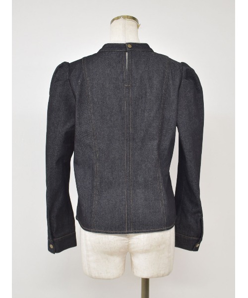 Reurie'(レウリィ)の「デニムブラウス(セットアップ対応)(シャツ/ブラウス・レディース・ブラック/インディゴブルー・FREE)」の10枚目の写真