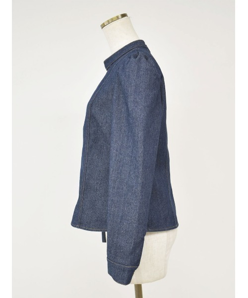 Reurie'(レウリィ)の「デニムブラウス(セットアップ対応)(シャツ/ブラウス・レディース・ブラック/インディゴブルー・FREE)」の14枚目の写真